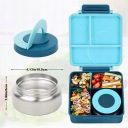 Термоси Харчові Bedee 1.6 L Синій 1600Ml 250Ml