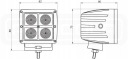 HEADLIGHT WORKING 4XLED 1000 LM 16W + PODLACZENIE  photo 7