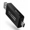 Čítačka kariet USB SD microSD USB-C Micro USB 3w1 Typ karty SDHC