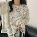HELIAR Dámsky dutý sveter pletený do O-neck Loo Pohlavie Výrobok pre ženy