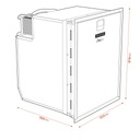 Встраиваемый компрессорный холодильник Yolco QL90 SILVER