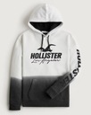 bluza Abercrombie Hollister XL kangurek ombre biała czarna Rodzaj wkładane przez głowę z kapturem