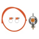 ГАЗОВЫЙ ШЛАНГ 2 м. ГАЗОВЫЙ РЕДУКТОР ДЛЯ ЦИЛИНДРОВ 11 КГ НАБОР ЗАЖИМОВ BRADAS