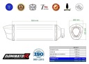 TRACER 9 / GT 2025 ПОВНИЙ СИСТЕМА КОЛЕКТОР ВИХЛОП ГЛУШНИК HP6 ЧОРНИЙ DOMINATOR  фото 8