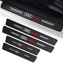 KARBONOWE STICKERS PROTECTIVE ON BODY SILLS FROM LOGO AUDI 4 PIECES photo 1 - milautoparts-fr.ukrlive.com