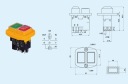 Выключатель слайсера ДЗ-6 пила бетоносмеситель Superior 5 контактов KJD17 KB-01-KT