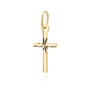 ЗОЛОТОЙ КУЛОН 585 БРИЛЛИАНТОВЫЙ КРЕСТ M.JOPEK