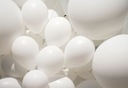 Большие шары пастельно-белые 1-99 причастия 100 шт.