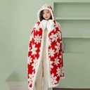 Vianočné pončá dámske módne snehové vločky s kapucňou P Pohlavie Výrobok pre ženy