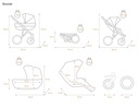 Booster Cream wózek Bliźniaczy Twins Jeden za Drugim 3w1|Foteliki Carlo Marka Kunert
