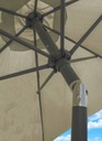 Linder Exclusiv Naklápací slnečník 250 cm Béžový Výška produktu 225 cm