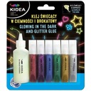 СВЕТЯЩИЙСЯ В ТЕМНОТЕ КЛЕЙ + 6 БЛЕСКОВ KIDEA