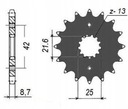 КОМПЛЕКТ DID DRIVE SUZUKI GSF 600 BANDIT 00-04 GSF 650 BANDIT 05-06