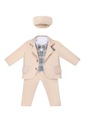 БЕЖЕВЫЙ КОСТЮМ С ЖИЛЕТОМ - 92