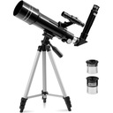 Ďalekohľad puškohľad astronomický refraktor na pozorovanie hviezd 400 mm priem. 70 Stav balenia originálne