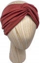 Opaska damska na głowę Turban Marsala