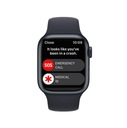 Apple Watch 8 41mm GPS Aluminium Midnight Sever Tmavomodrá Čierna AKO NOVÁ Značka Apple