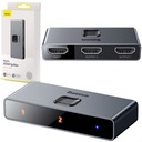 DWUKIERUNKOWY SPLITTER BASEUS ROZDZIELACZ 3x HDMI 4K 60Hz, 1x2 2x1