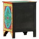vidaXL Ručne maľovaný nočný stolík, 40x30x50 cm, masívne mangovníkové drevo Šírka nábytku 40 cm
