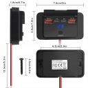 PANEL DO POSITION CHARGER NEST CIGARETTE LIGHTER 12V-24V CAR 4X USB  photo 10