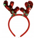 Детская повязка на голову с блестками REINDER HORNS ЦВЕТА