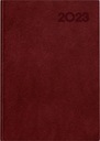 КНИГА КАЛЕНДАРЬ А5 БАЗОВЫЙ бордовый 2024 ТОП 2000