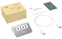 AUKEY CB-H5 USB-A-концентратор с 4 портами USB 3.1, алюминиевый, тонкий, для Mac