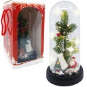 РОЖДЕСТВЕНСКАЯ ЕЛКА В СТЕКЛЕ, РОЖДЕСТВЕНСКОЕ УКРАШЕНИЕ СО СВЕТОДИОДНОЙ ПОДСВЕТКОЙ