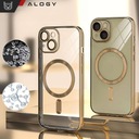 Etui MagSafe Case do iPhone 15 Glamour Luxury obudowa Slim Ring Alogy Złoty EAN (GTIN) 5905601810353