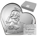 СЕРЕБРЯНАЯ КАРТИНА АНГЕЛ-ХРАНИТЕЛЬ КРЕЩЕНИЕ ГРАВИРОВКА