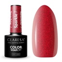 Claresa Hybrid SPARKLE красные частицы с блестками 7
