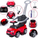 большой автомобиль-толкатель РЕЗИНОВЫЕ КОЛЕСА + ТАБЛИЧКИ