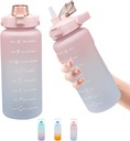 Спортивная бутылка для воды с трубочкой, 2л.