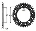 KOMPLEKTAS NAPED-OWY DID SUZUKI GSF 600 BANDIT 00-04 GSF 650 BANDIT 05-06 nuotrauka 3