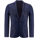 GRANATOWA MARYNARKA SKÓRZANA MĘSKA MATS XXL