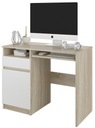 Мебельный письменный стол 96см sonoma mix белый N35L