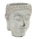 ЦВЕТОЧНЫЙ ГОРШОК ГОЛОВА БУДДЫ 20x19см ЦЕМЕНТ