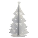 РОЖДЕСТВЕНСКАЯ ЕЛКА металл 3D УКРАШЕНИЕ РОЖДЕСТВЕНСКИЙ ОРНАМЕНТ ЛОФТ белый