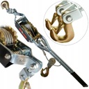 РУЧНАЯ ЛЕБЕДКА СТАЛЬНАЯ ТРОСОВАЯ 4Т 4000кг ЛЕБЕДКА 2 КРЮКА