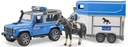 Bruder 02588 Polícia Land Rover Defender s prívesom pre koňa + FIGÚRKY Certifikáty, posudky, schválenia CE