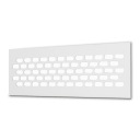 МЕБЕЛЬНАЯ ВЕНТИЛЯЦИОННАЯ РЕШЕТКА, БЕЛАЯ СТАЛЬ 60Х245