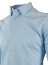 Koszula męska niebieska elegancka gładka SLIM XL Rozmiar XL