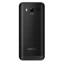 Маленький телефон MYPHONE UP SMART 3G, DUAL SIM, черный, для пожилых людей Клавиатура