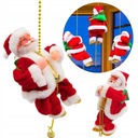 MIKOŁAJ WSPINAJĄCY SIĘ PO LINIE 100CM DUŻY Z MELODYJKA NA ŚWIĘTA PREZENT