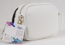 EGO kabelka poštárka ekologická koža biela cez rameno Hlavná tkanina ekologická koža
