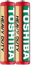 Цинк-углеродные батарейки Toshiba R03/AAA, 2 шт.