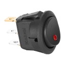 10PC ПЕРЕМИКАЧ ON/OFF KOLYSKOWY SPST 12V ВОДОСТІЙКИЙ LED (СВІТЛОДІОД) СРІБНИЙ 3-PINOWY  фото 6