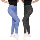 2 женских классических леггинса с высокой талией в стиле модных джинсов MORAJ S/M