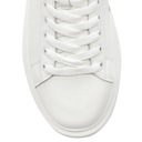 GOE Sneakersy męskie skórzane LL1N4029 białe r.45 Kolor podeszwy biały