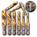 СВЕРЛА КОБАЛЬТОВЫЕ НАРЕЗНЫЕ МЕТКИ ПО МЕТАЛЛУ HSS RS M3 - M10 6 ШТ.